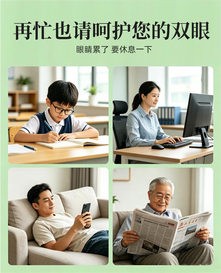 黄金视力护眼贴适用背景和人群