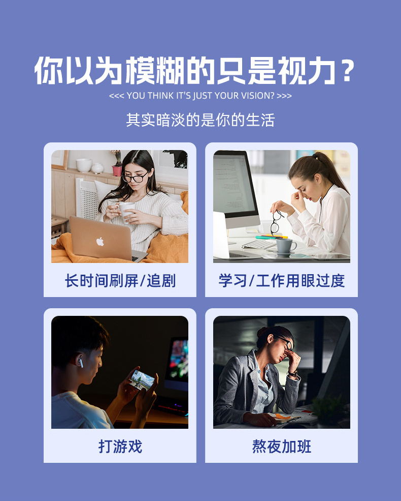 眼部套盒适用背景和人群